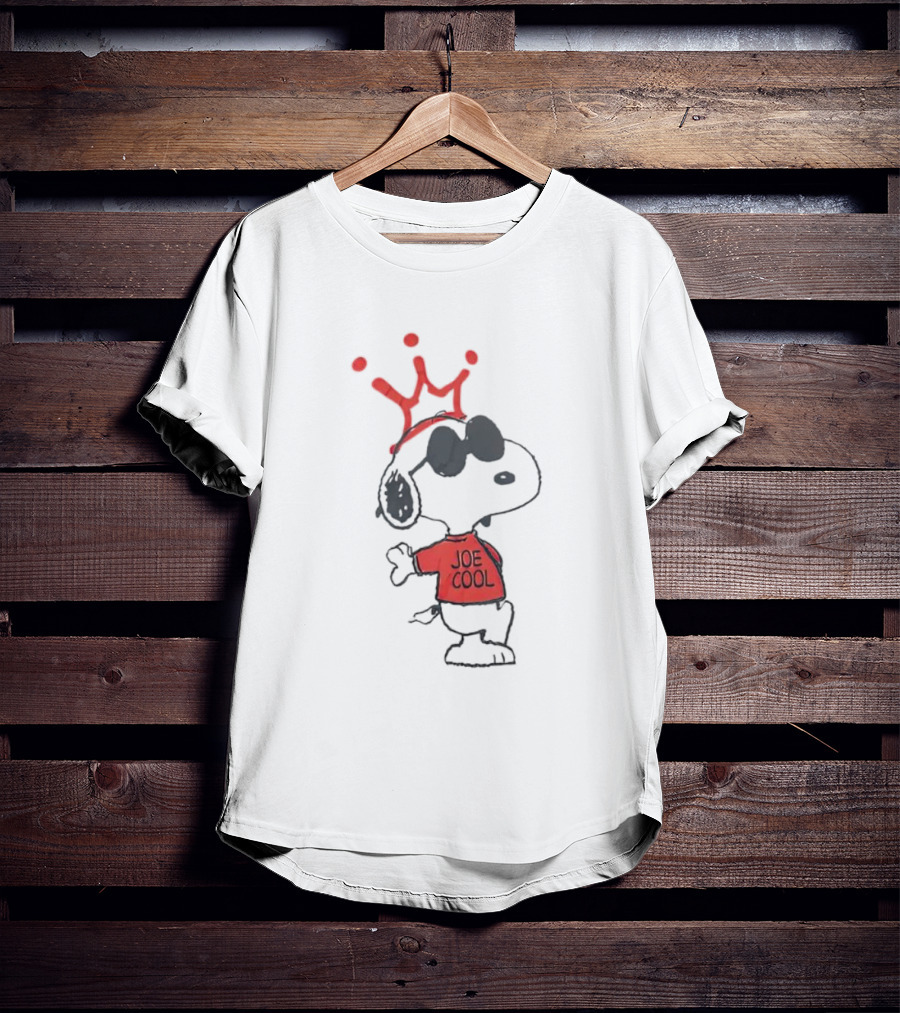 Peanuts Snoopy Joe Cool With Crown Iconic T-Shirt