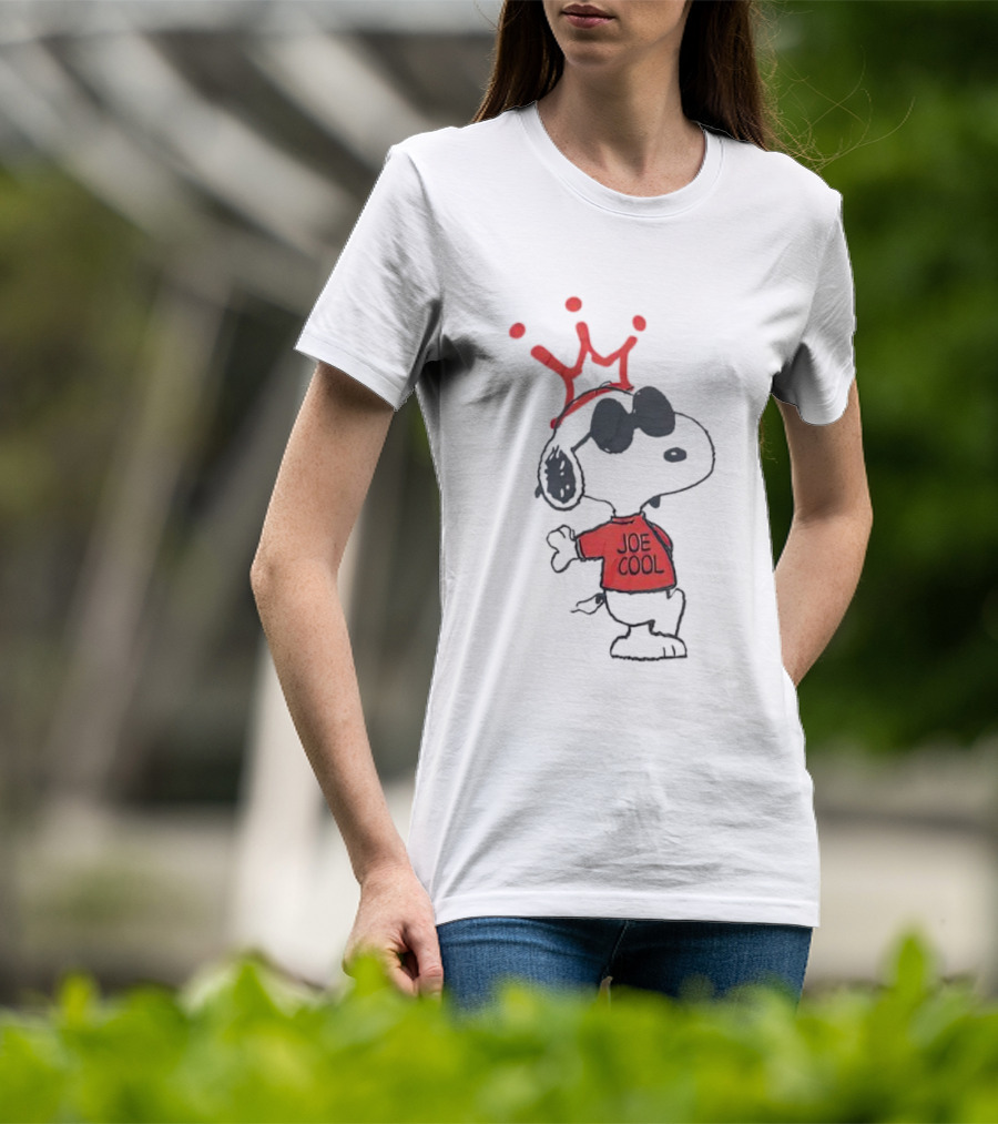 Peanuts Snoopy Joe Cool With Crown Iconic T-Shirt