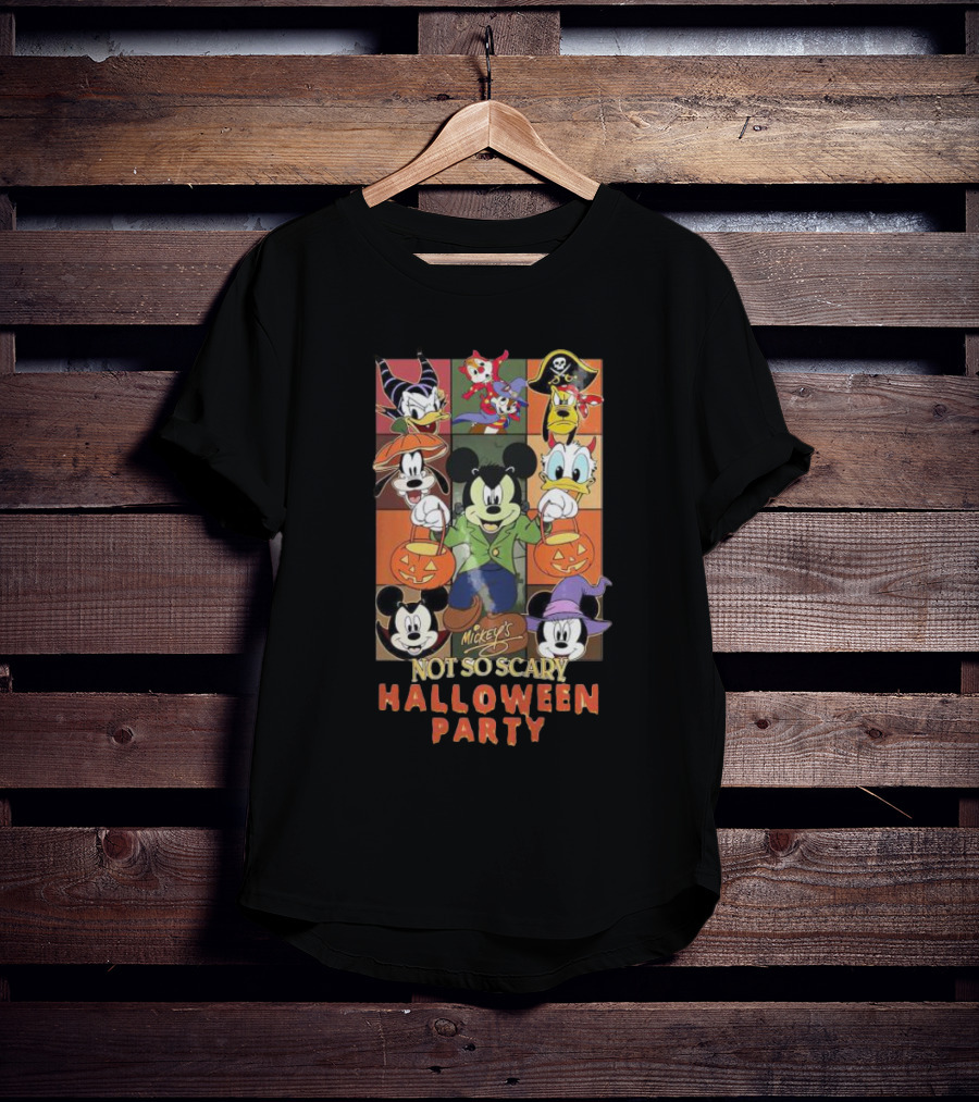 Mickey's Not So Scary Halloween Party Disney Characters T-Shirt