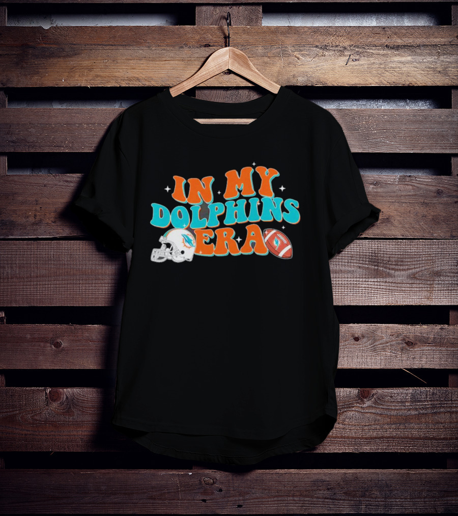 In My Dolphins Era Football Helmet And Ball T-Shirt