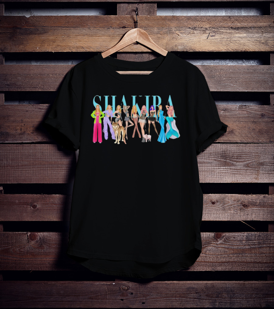 Shakira Iconic Outfits And Bold Styles T-Shirt