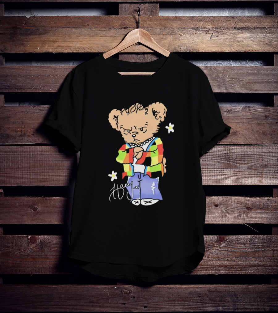 Teddy Bear Harry With Colorful Jacket And Signature T-Shirt