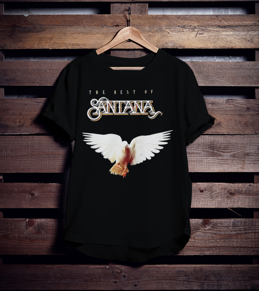 Santana Best Of Album Cover With White Dove T-Shirt