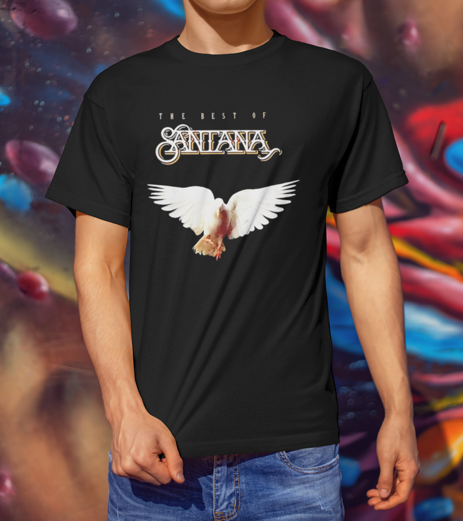 Santana Best Of Album Cover With White Dove T-Shirt