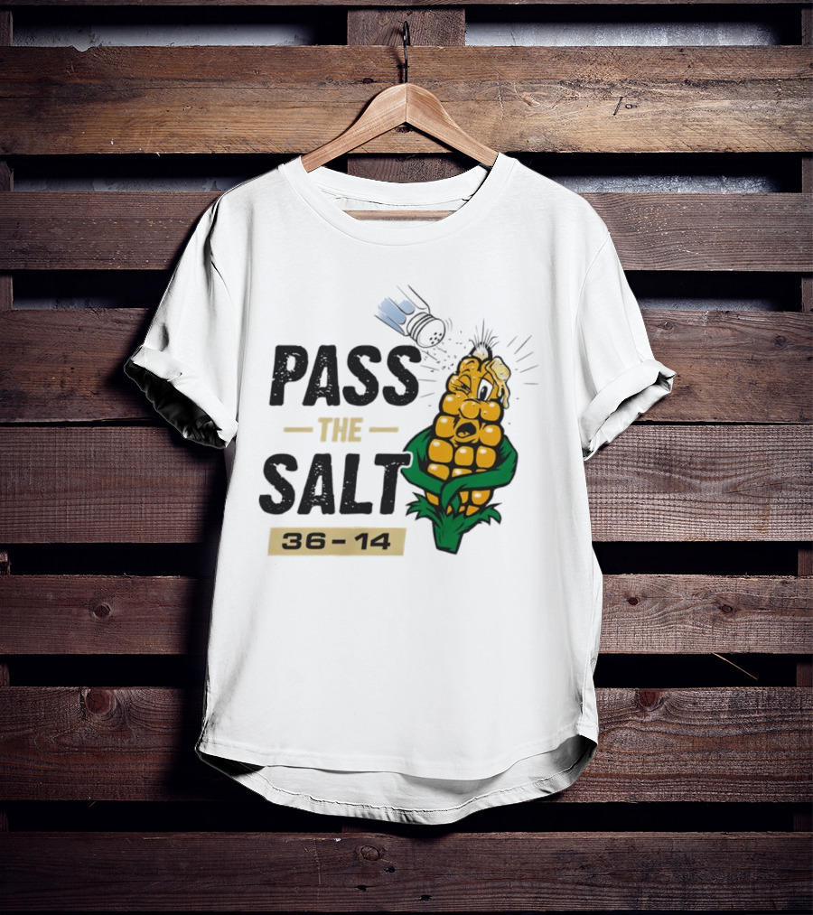 Pass The Salt 36-14 Anti-Nebraska Colorado Corn Husk Visual T-Shirt