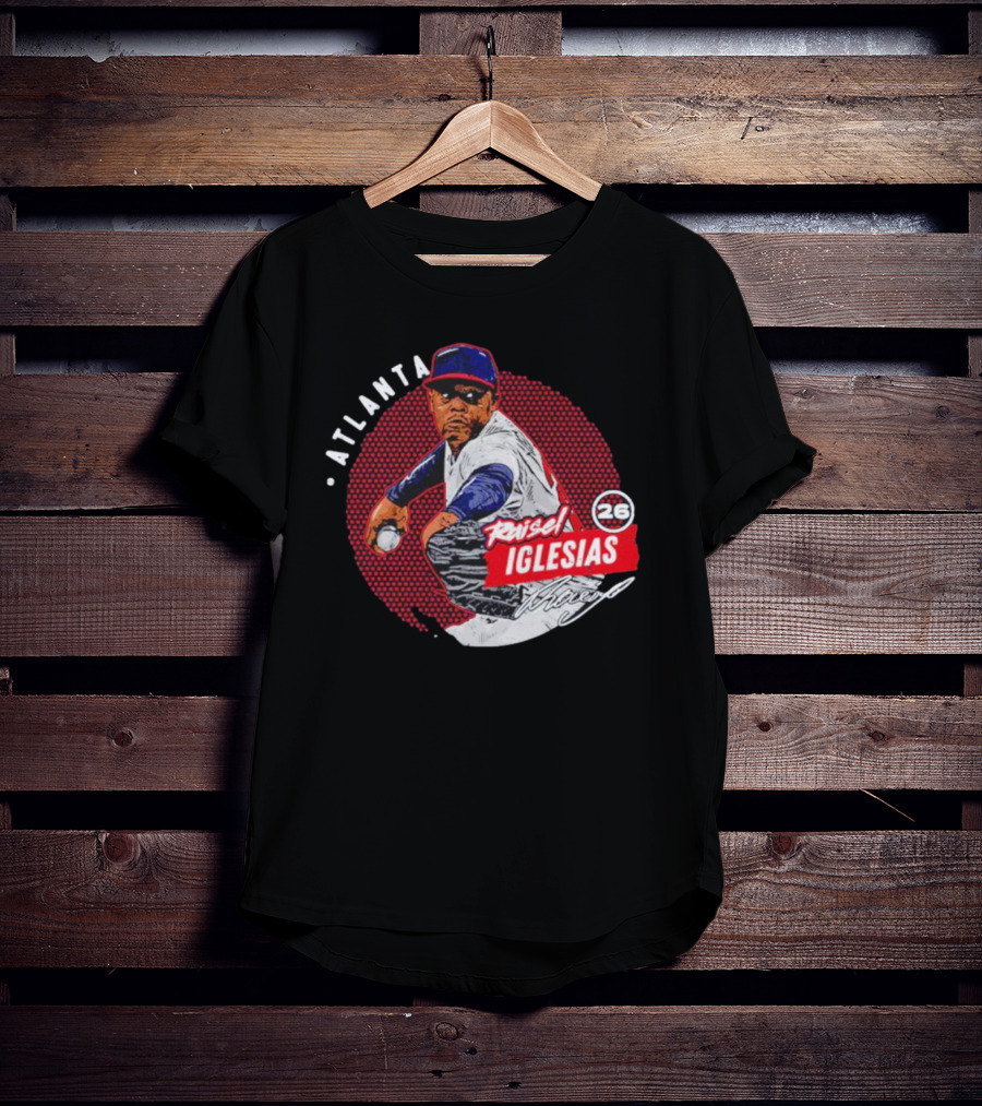 Raisel Iglesias Atlanta Baseball Dots Pitcher 26 T-Shirt
