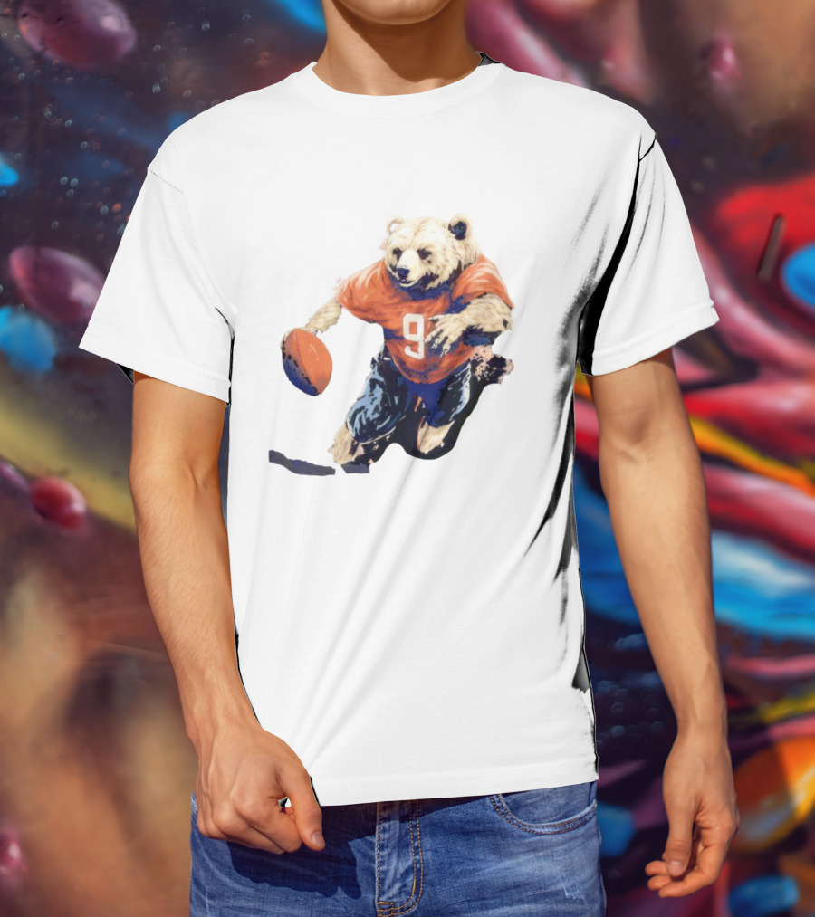 Staley Da Bear Chicago Bears Football Bear Jersey Number 9 T-Shirt