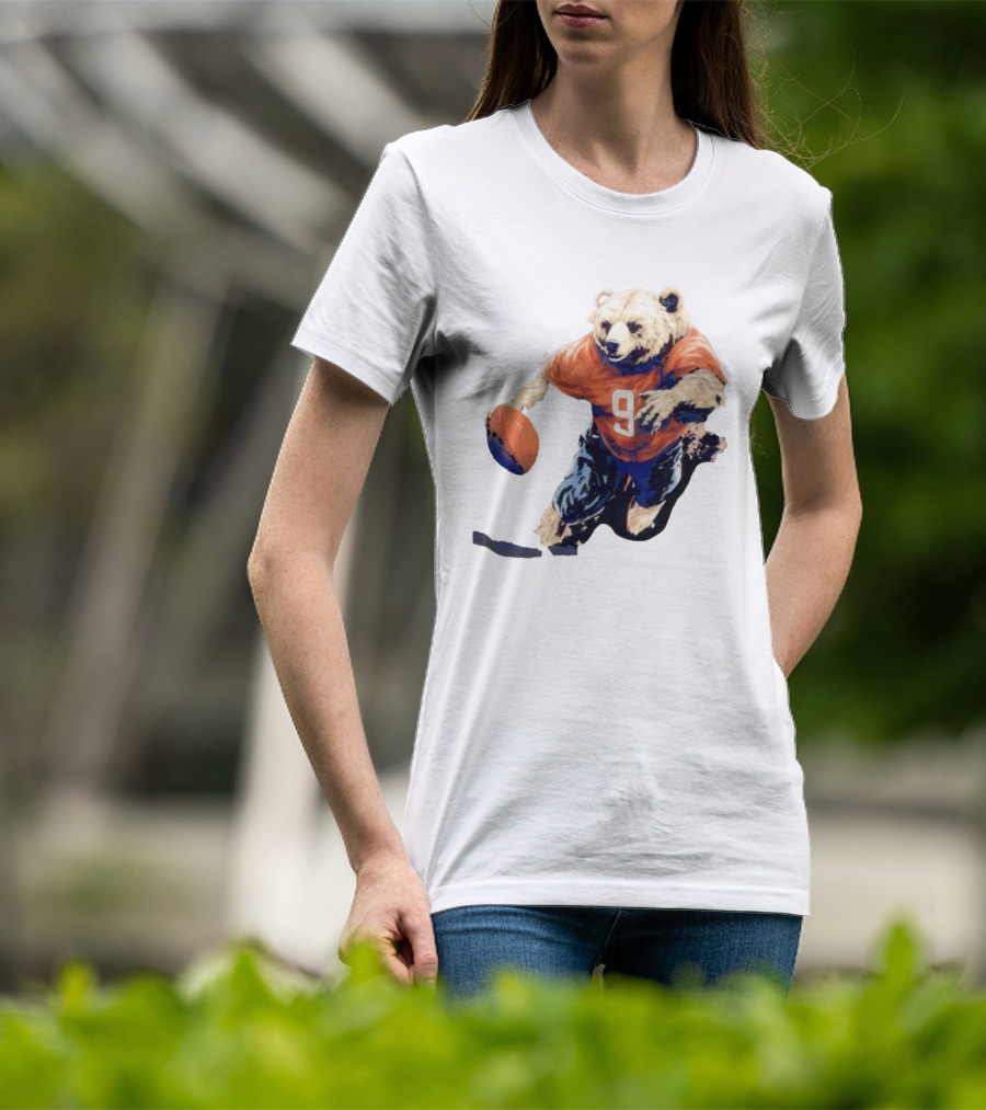 Staley Da Bear Chicago Bears Football Bear Jersey Number 9 T-Shirt