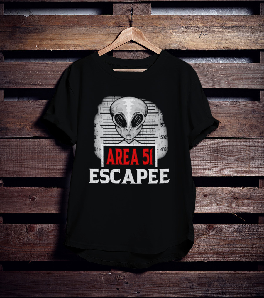 Area 51 Escapee Alien Mugshot T-Shirt