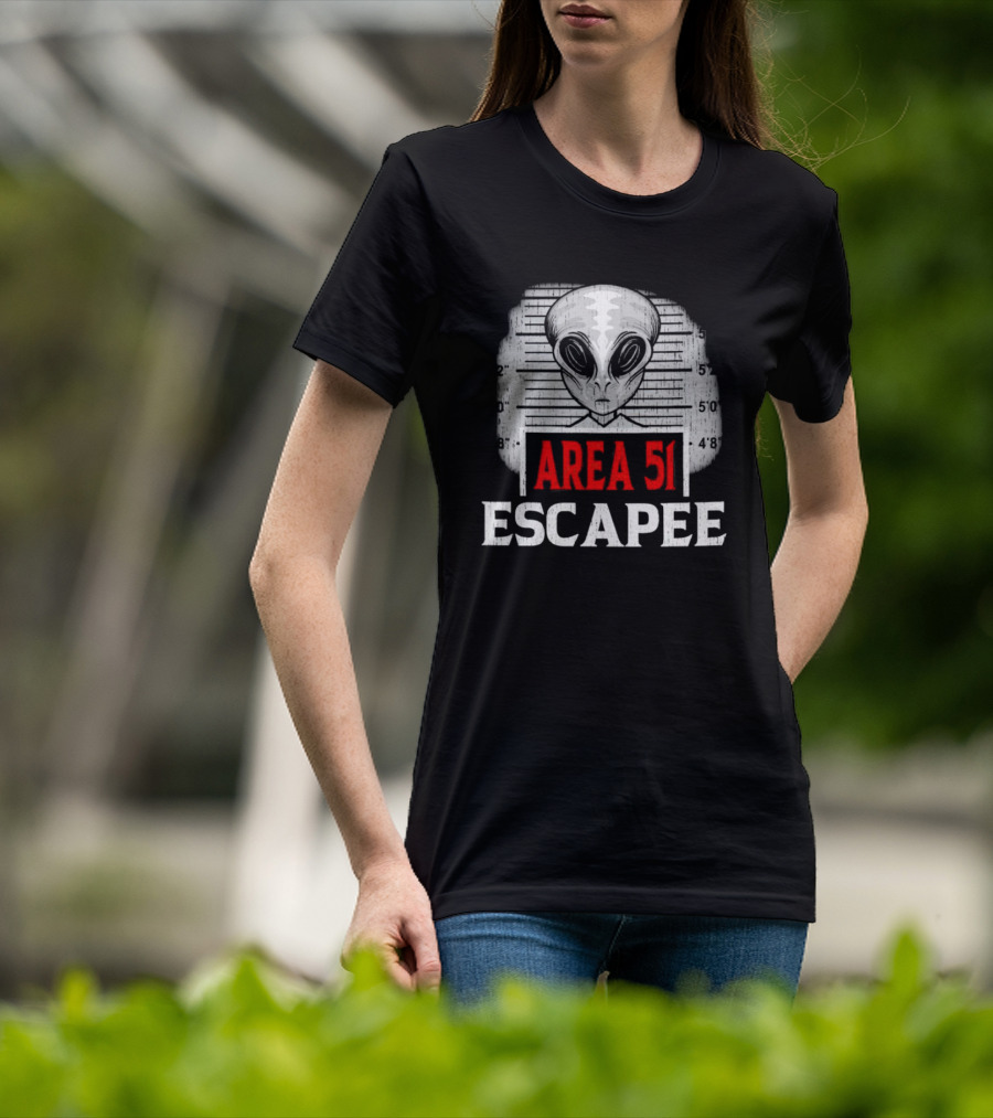 Area 51 Escapee Alien Mugshot T-Shirt