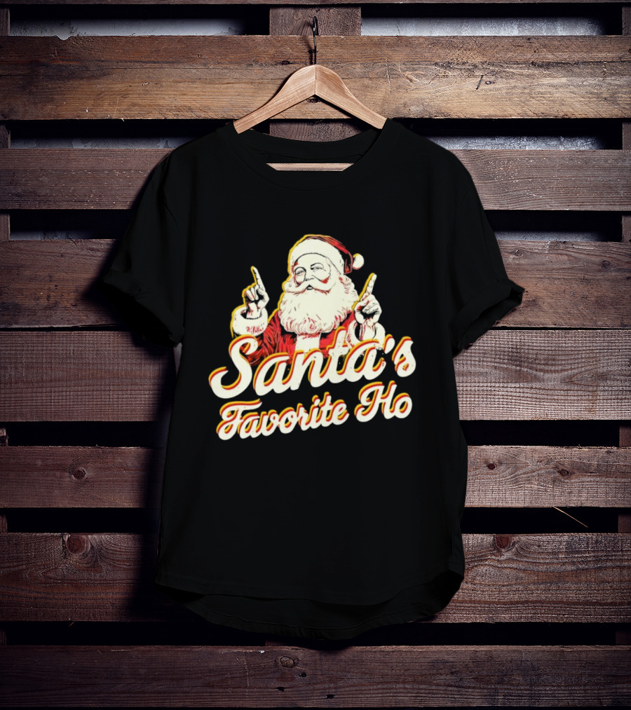 Santa’s Favorite Ho Santa Claus Retro T-Shirt