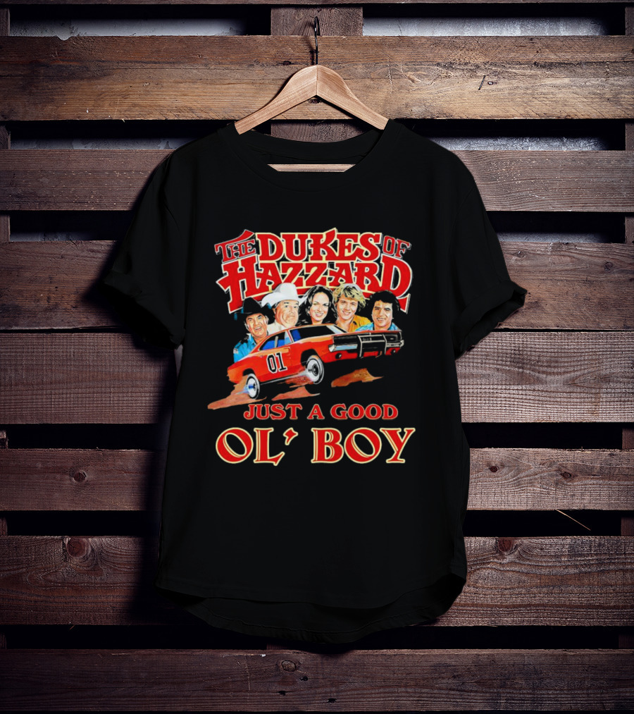 The Dukes Of Hazzard 1969 Dodge Charger Just A Good Ol' Boy Retro TV Car And Characters T-Shirt