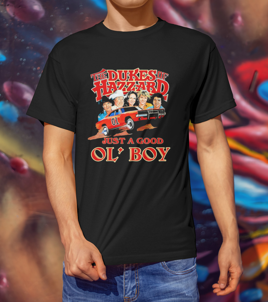 The Dukes Of Hazzard 1969 Dodge Charger Just A Good Ol' Boy Retro TV Car And Characters T-Shirt