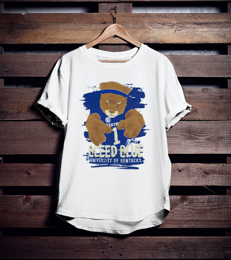 Bleed Blue University Of Kentucky Sideline Mascot T-Shirt