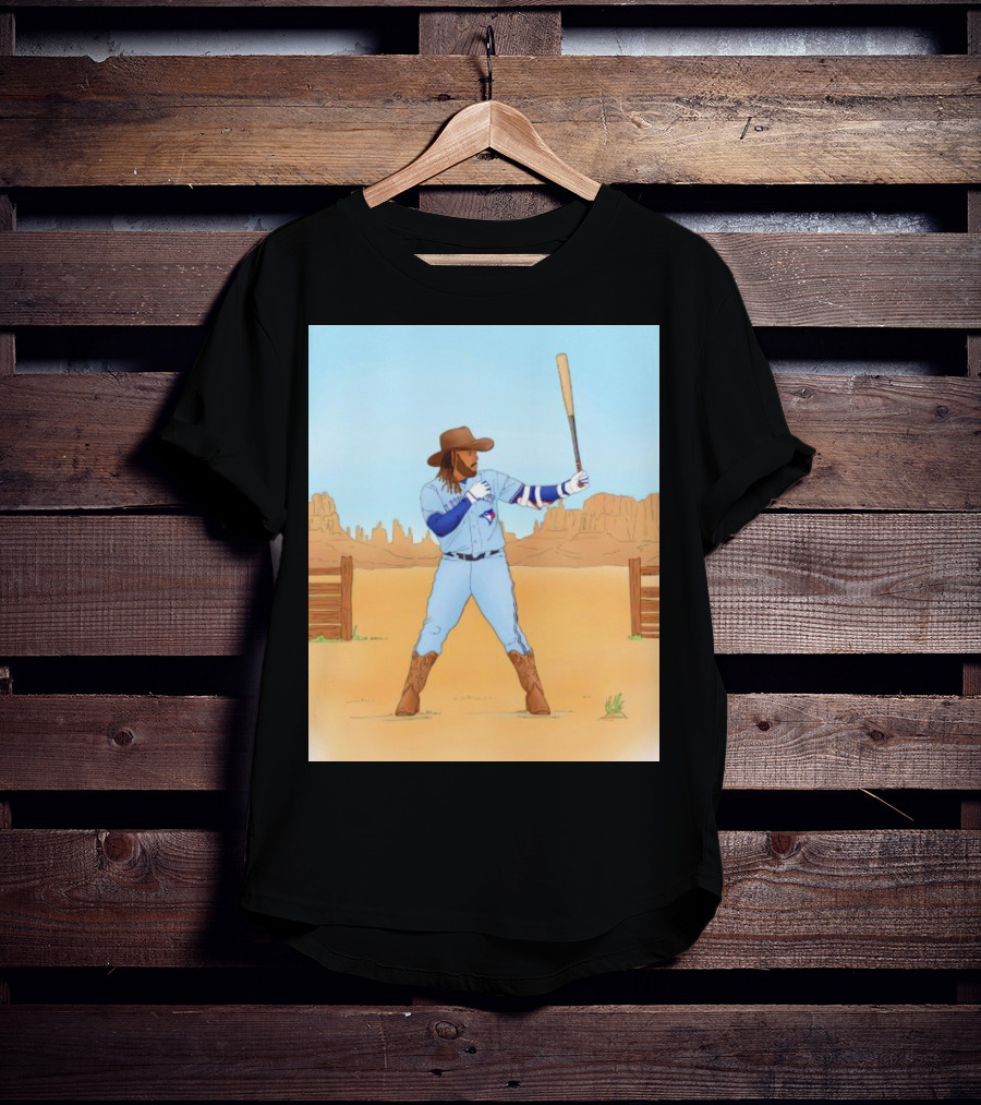 Blue Jays Vladimir Guerrero Jr. Cowboy Desert Baseball Scene T-Shirt