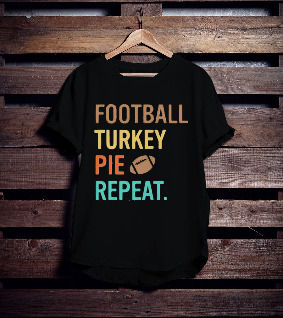 Football Turkey Pie Football Repeat T-Shirt