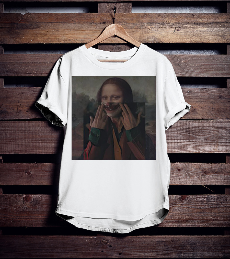 Mona Lisa Joker Crossover Fusion T-Shirt