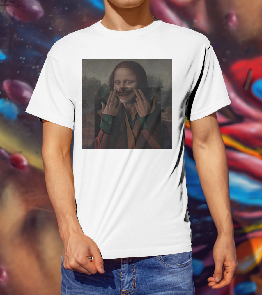 Mona Lisa Joker Crossover Fusion T-Shirt