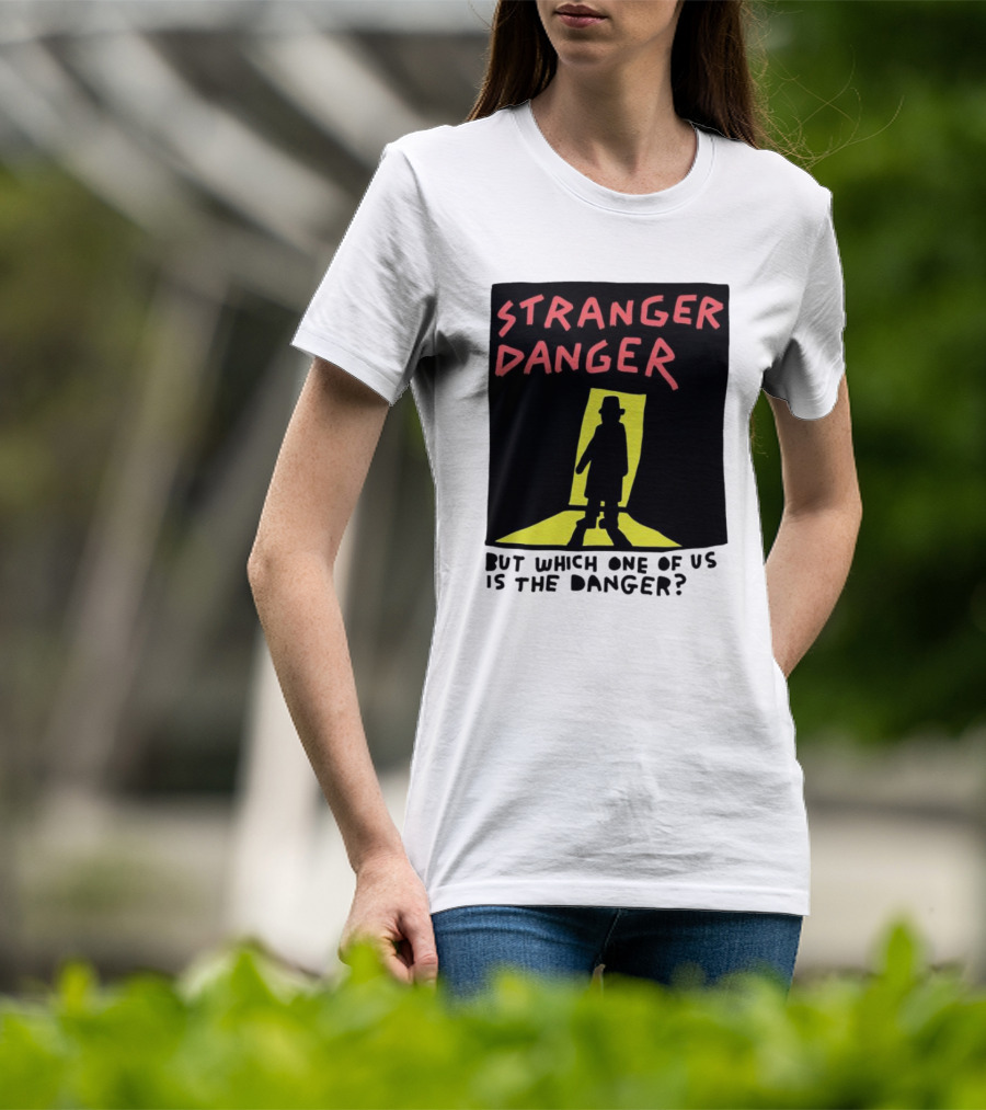 Stranger Danger Mystery Shadow In The Doorway T-Shirt