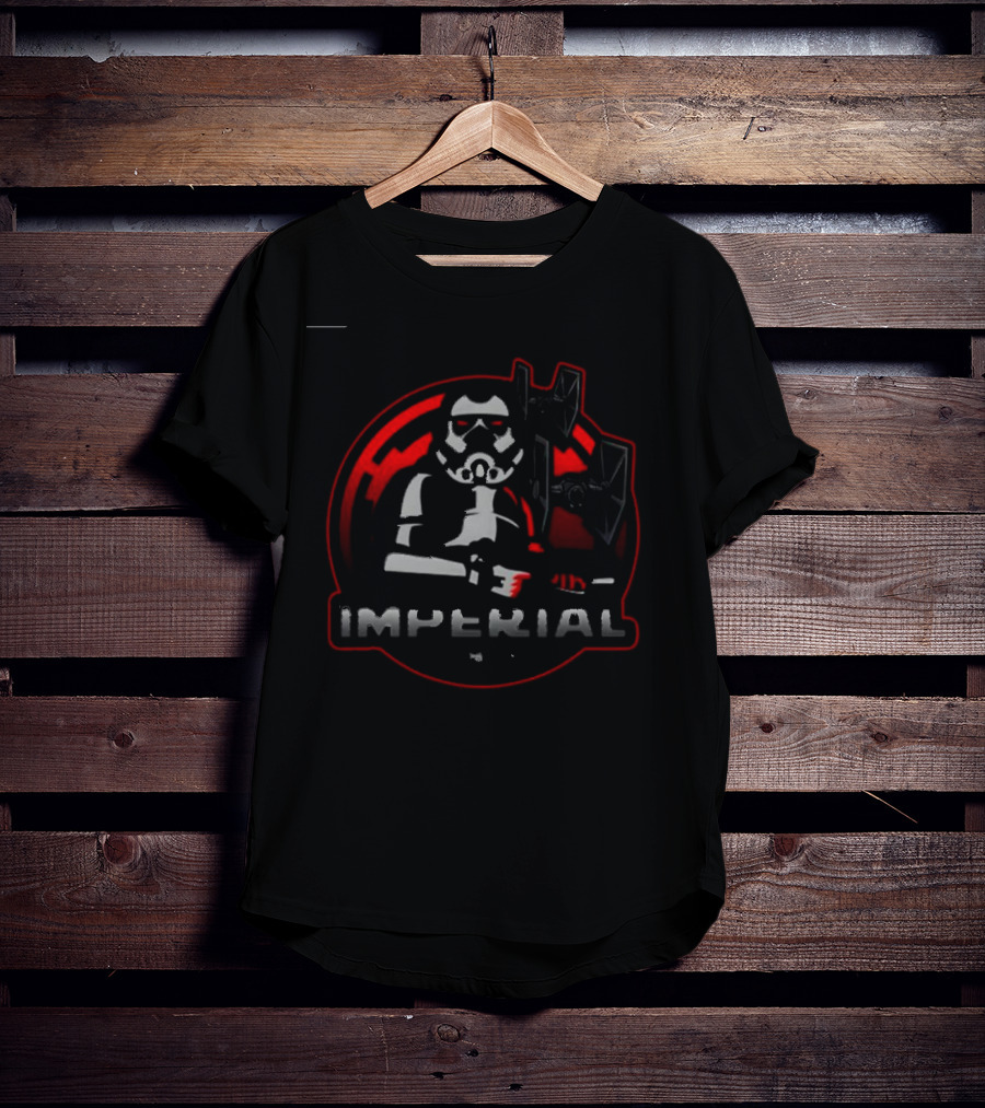 Imperial Gaming Stormtrooper Emblem With Tie Fighter T-Shirt