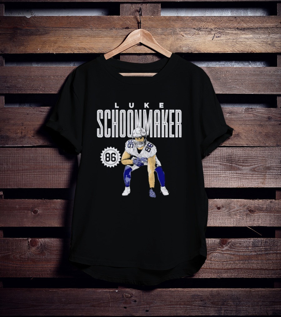 Luke Schoonmaker 86 Dallas Football Player T-Shirt