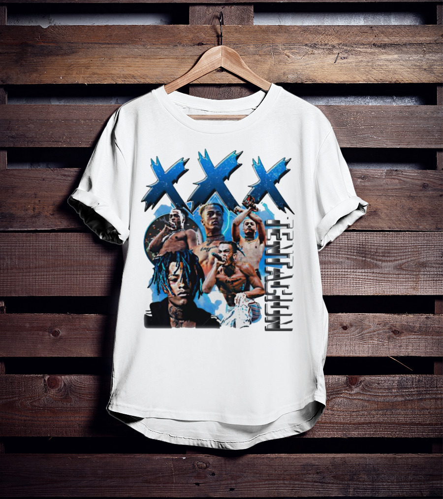 XXX Tentacion Collage Blue Aesthetic T-Shirt
