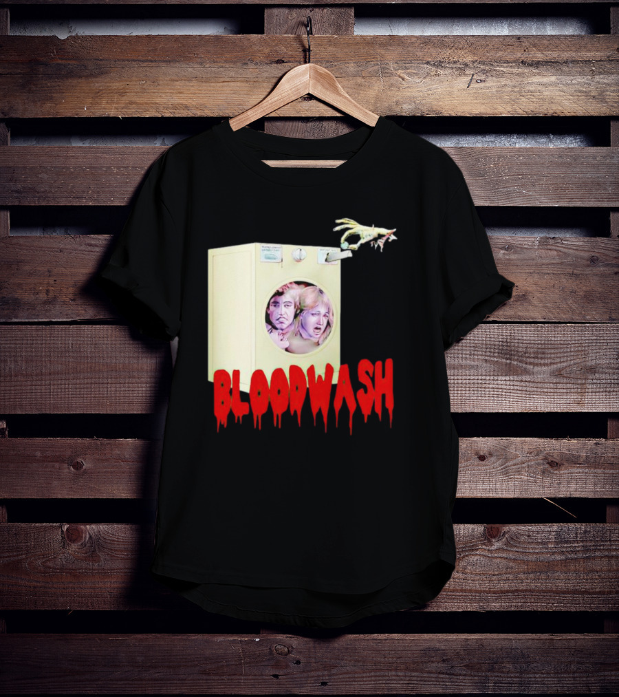 Bloodwash Haunted Laundromat Horror Washer Creature T-Shirt