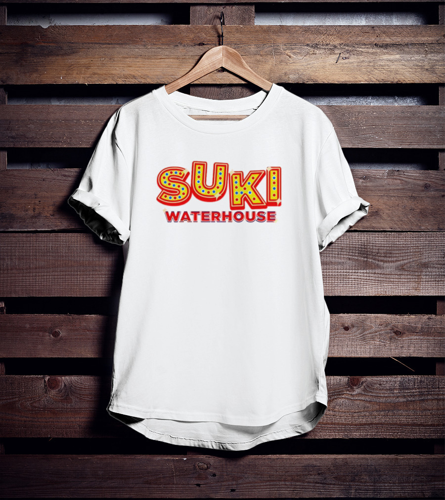 Suki Waterhouse Marquee Lights Bold Red Neon Letters T-Shirt