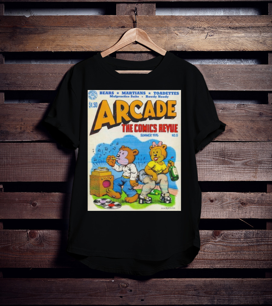 Arcade The Comics Revue Bears Martians Toadettes Summer 1976 No. 6 Malpractice Suite Rowdy Noody T-Shirt