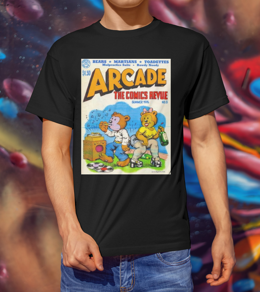 Arcade The Comics Revue Bears Martians Toadettes Summer 1976 No. 6 Malpractice Suite Rowdy Noody T-Shirt