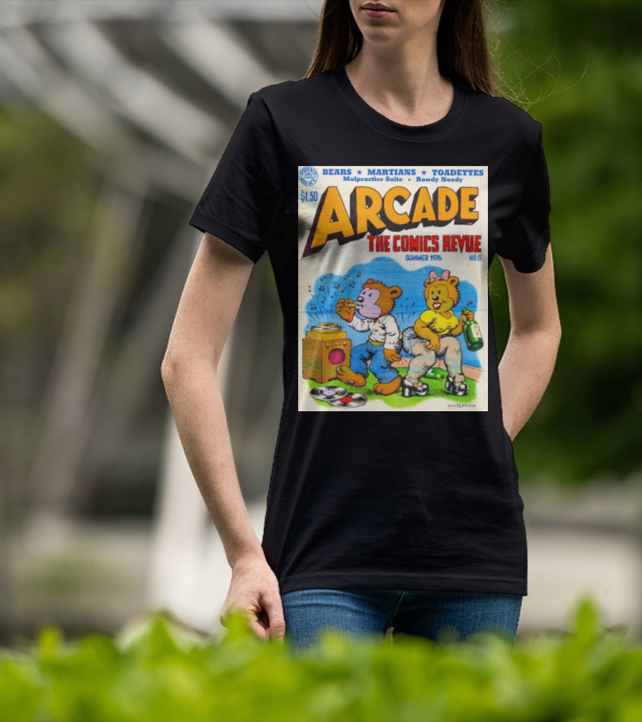 Arcade The Comics Revue Bears Martians Toadettes Summer 1976 No. 6 Malpractice Suite Rowdy Noody T-Shirt