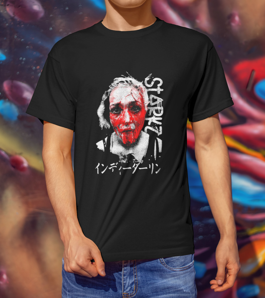 Billie Starkz Blood Red Face Indy Darling Starkz T-Shirt