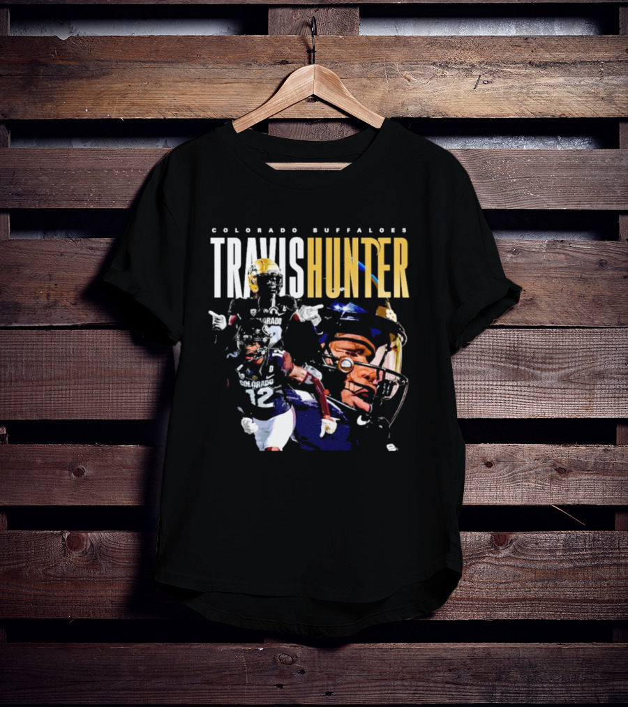 Colorado Buffaloes Travis Hunter Football Player Collage T-Shirt