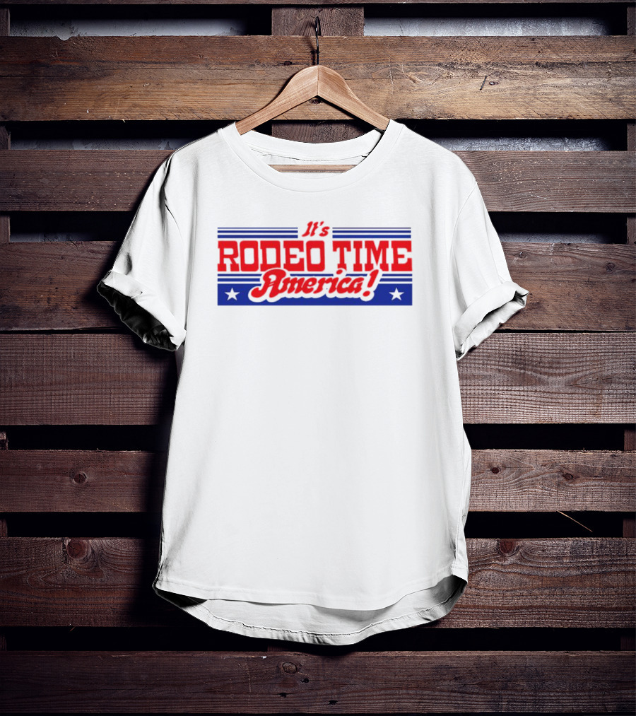 Dale Brisby It's Rodeo Time America Patriotic Rodeo T-Shirt