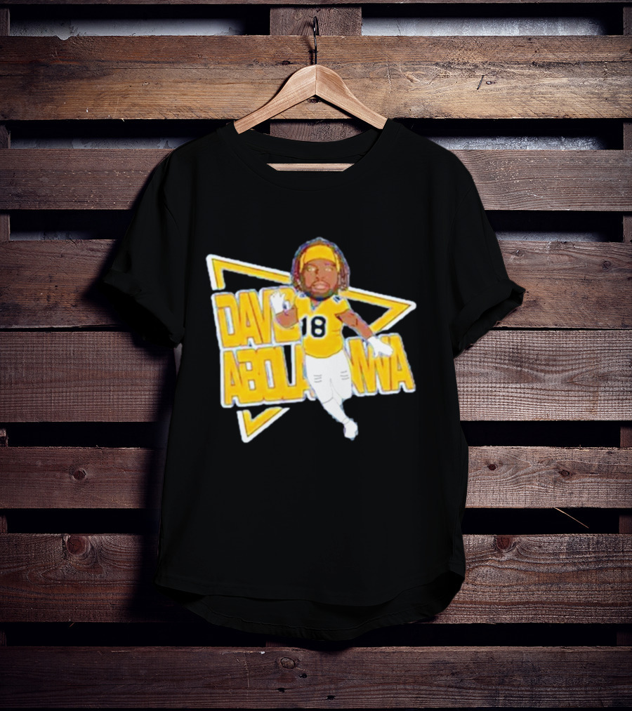 David Abolarinwa 18 Football Caricature Signature T-Shirt