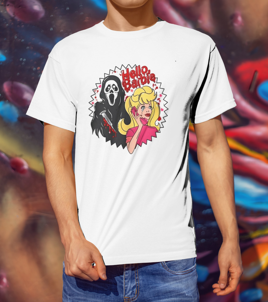 Hello Barbie Ghost Mask Doll T-Shirt