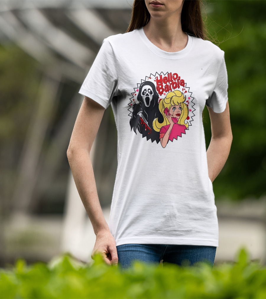 Hello Barbie Ghost Mask Doll T-Shirt