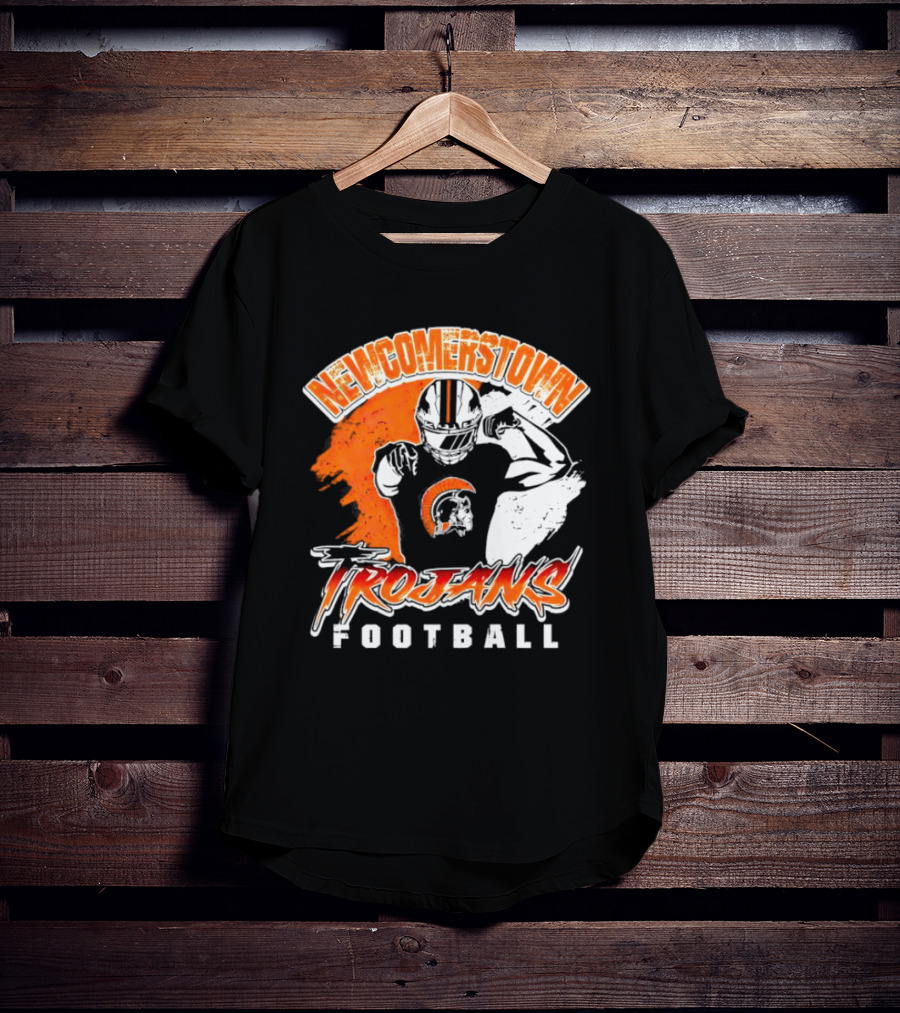Newcomerstown Trojans Football Fierce Spirit And Helmet T-Shirt