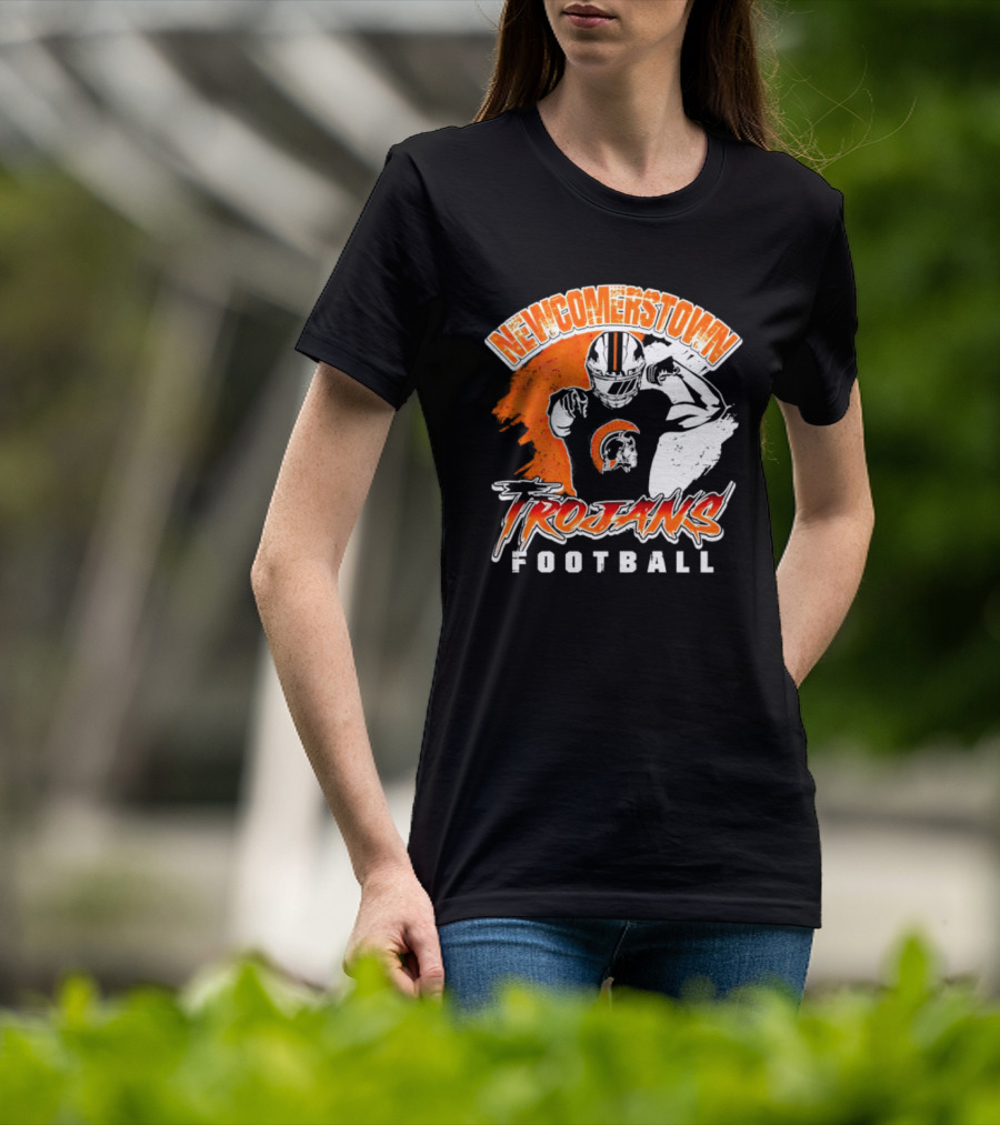 Newcomerstown Trojans Football Fierce Spirit And Helmet T-Shirt