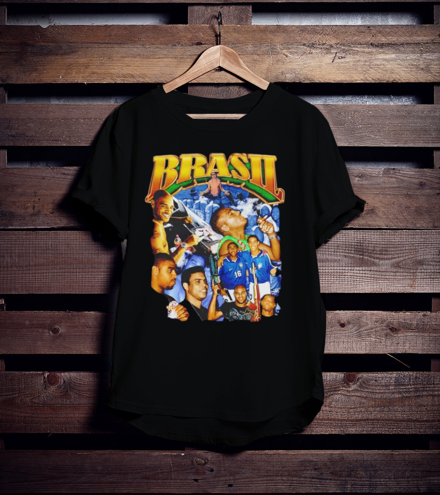 BRASIL Soccer Celebration Icons And Fans T-Shirt