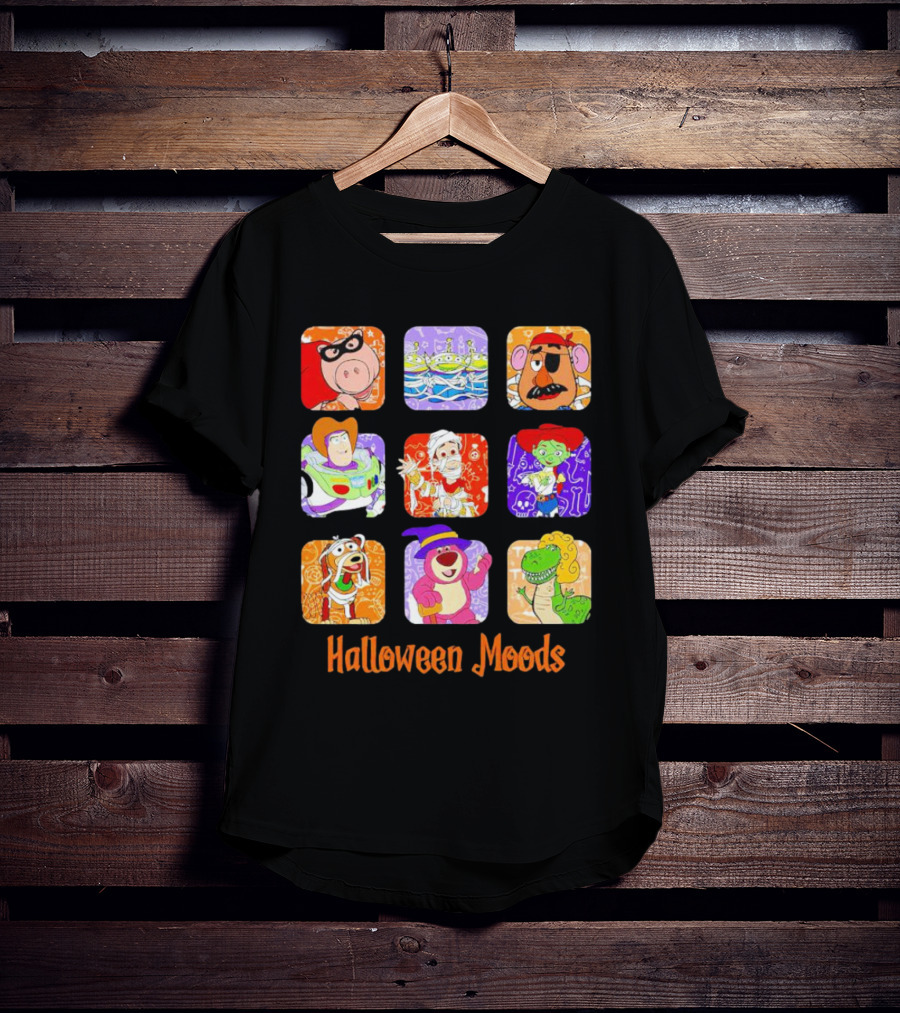 Halloween Moods Toy Story Disney Characters In Costume T-Shirt