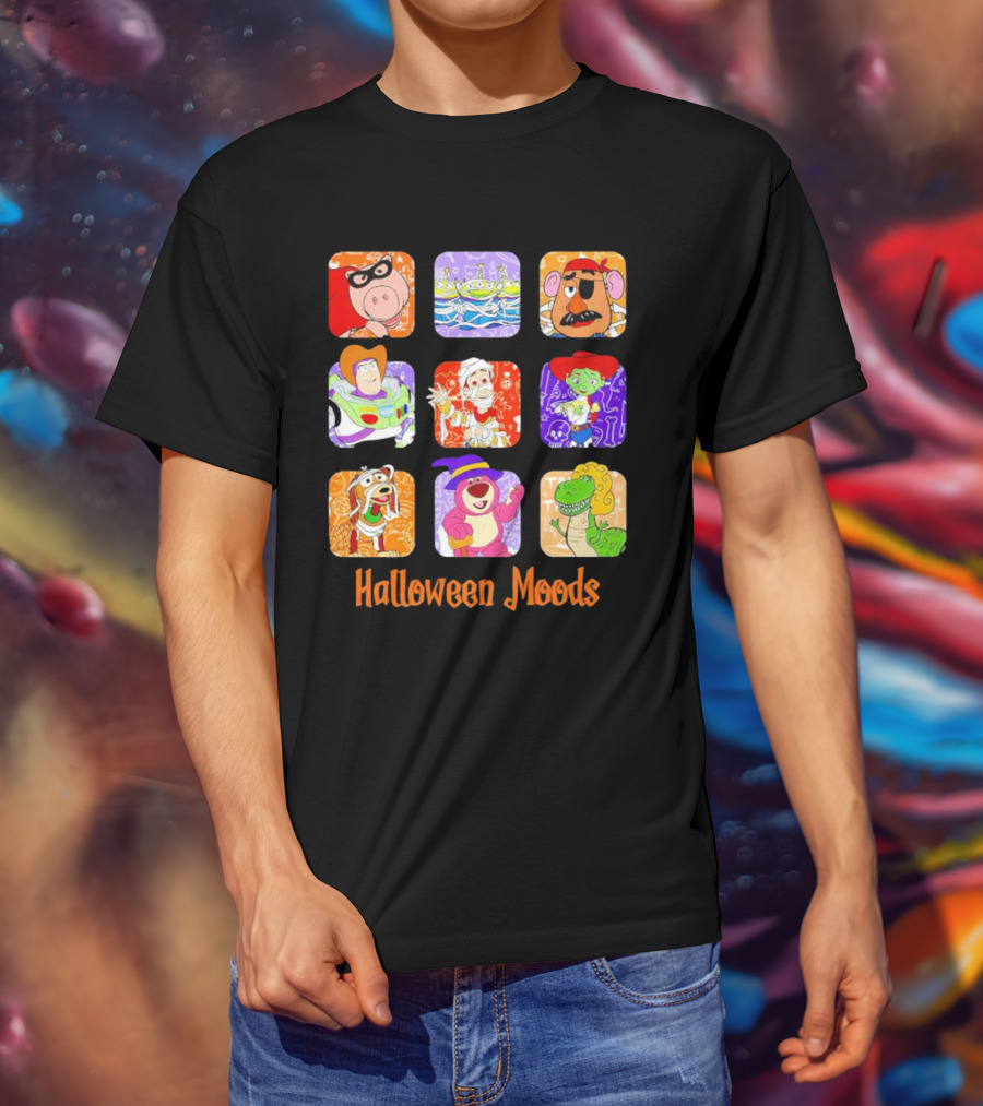Halloween Moods Toy Story Disney Characters In Costume T-Shirt