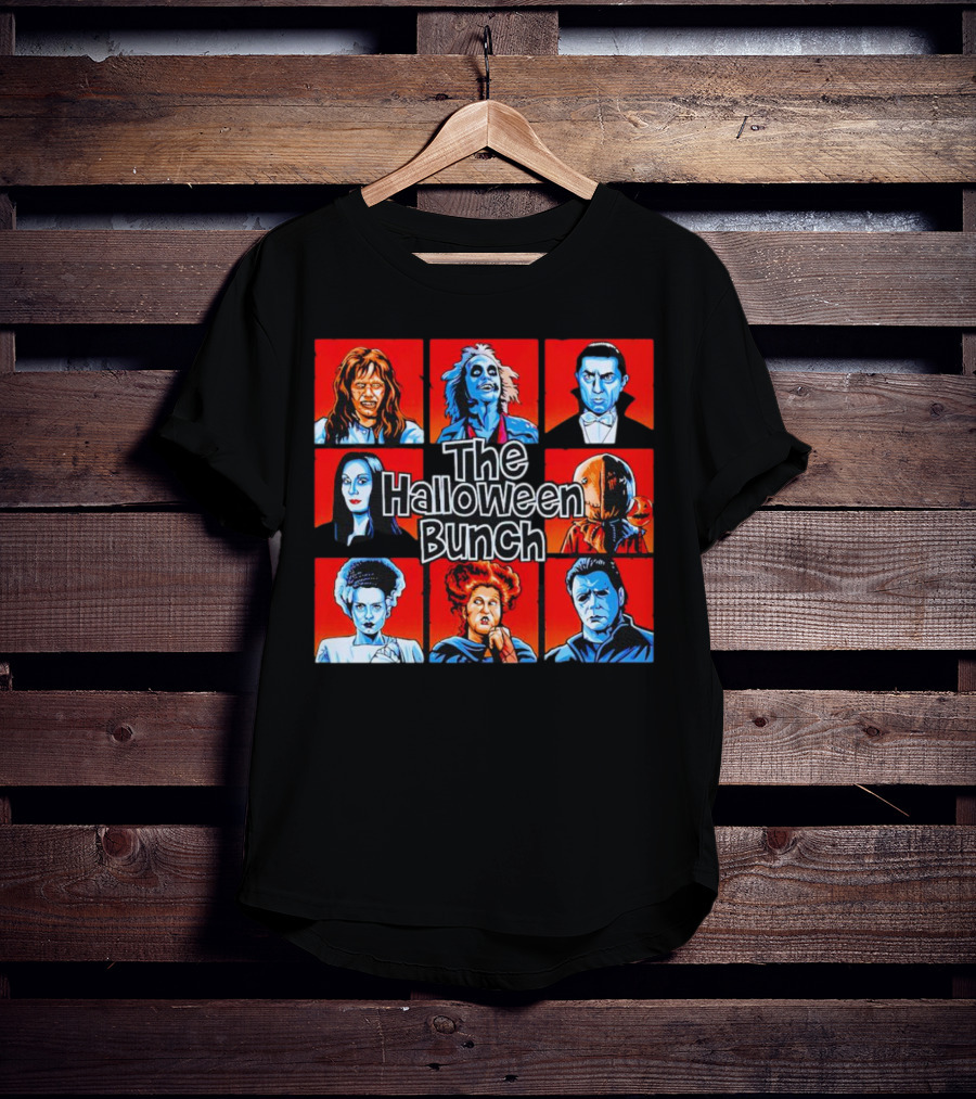 The Halloween Bunch Horror Icons Collage T-Shirt