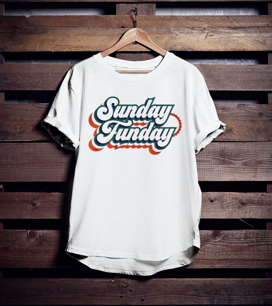 Sunday Funday Miami Dolphins Football T-Shirt