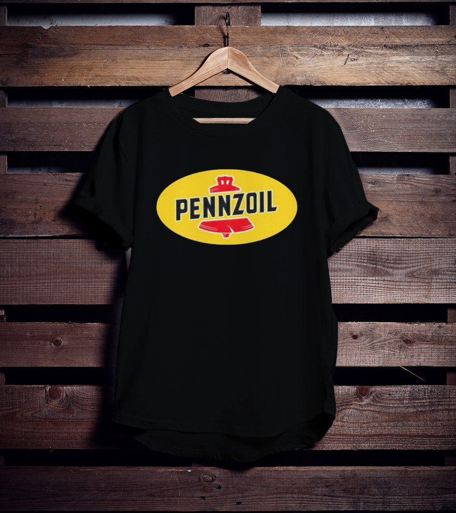 Pennzoil Motor Oil Logo Yellow Oval With Red Bell T-Shirt