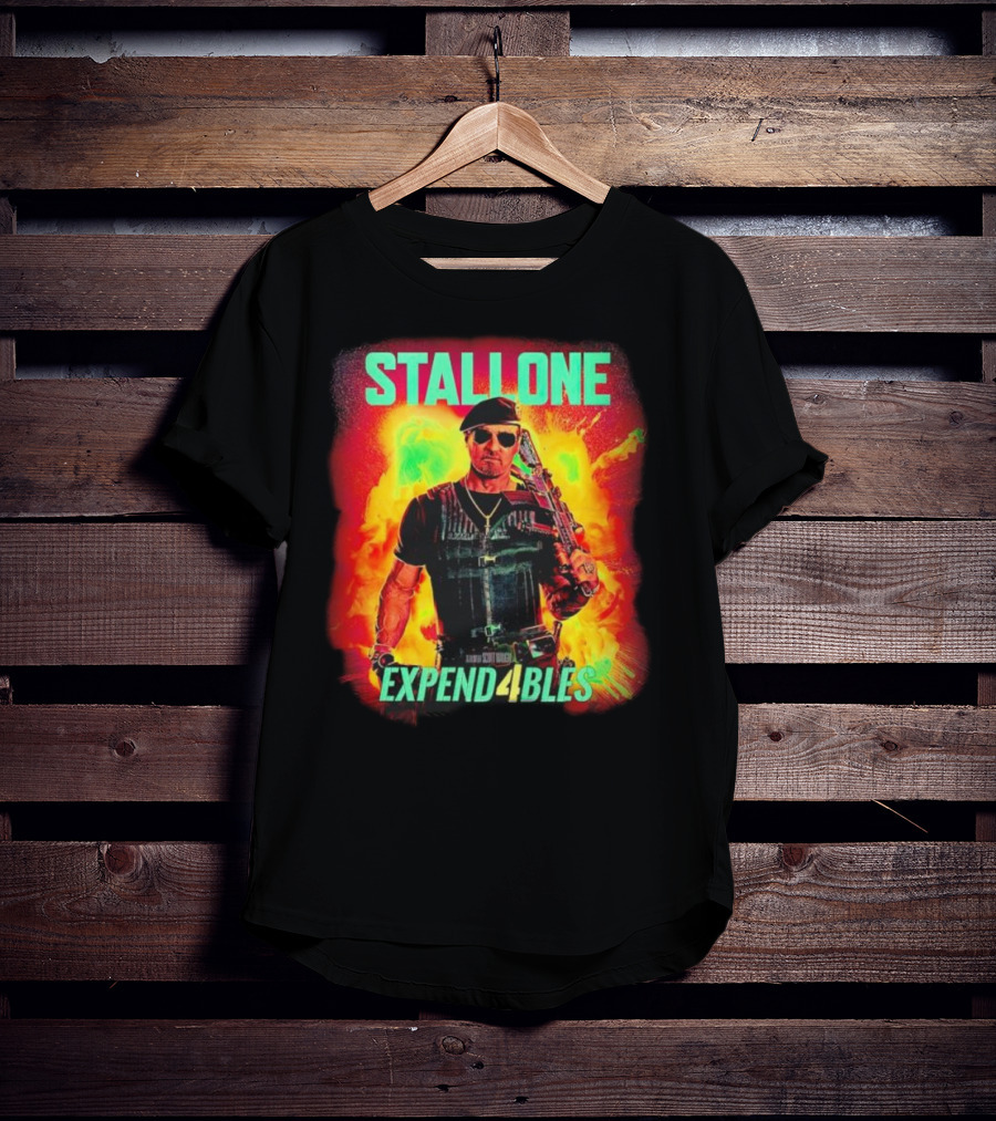 STALLONE Expend4bles Explosion Action Hero T-Shirt