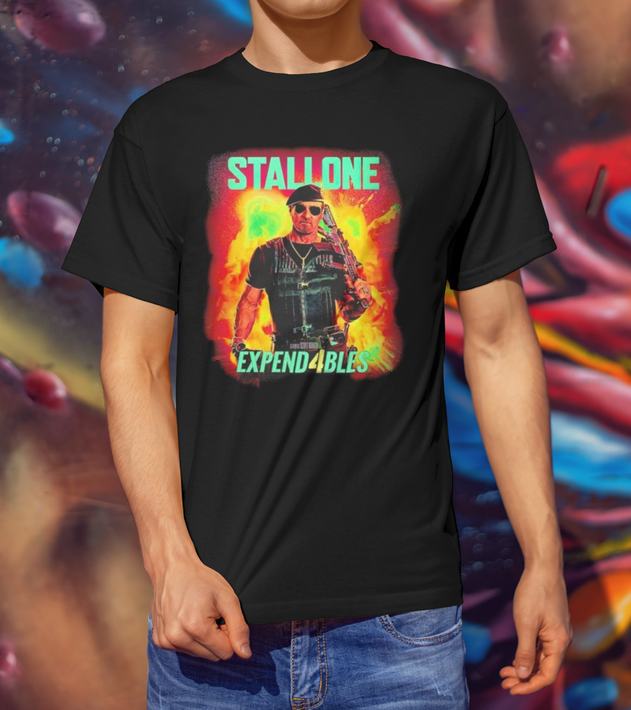 STALLONE Expend4bles Explosion Action Hero T-Shirt
