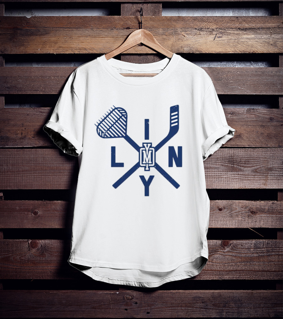 LINY VM Clam Rake Hockey Crossed Sticks T-Shirt