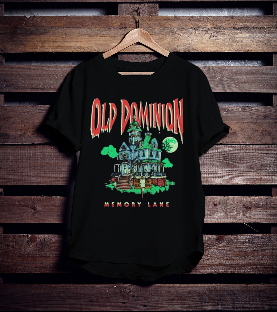 Old Dominion Memory Lane Haunted House Halloween T-Shirt