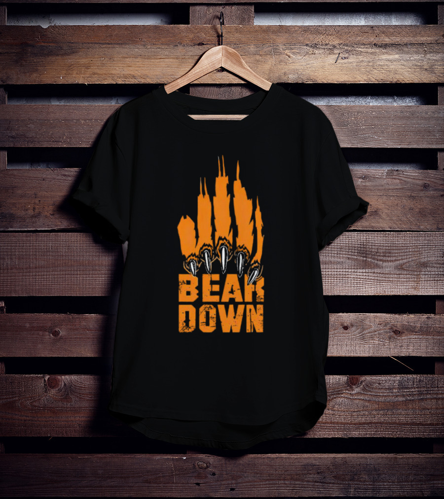 Bear Down Chicago Bears Claw Skyline T-Shirt